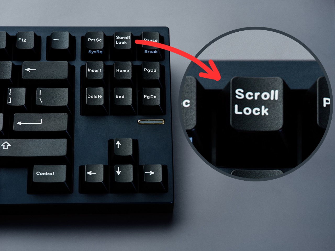Scroll Lock key on the Keyboard
