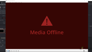 Media Offline in DaVinci Resolve