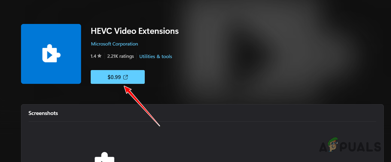 Installing HEVC Video Extensions