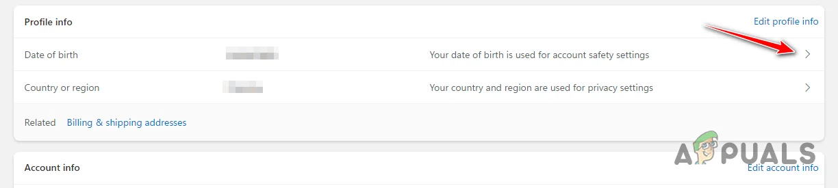 Updating Date of Birth