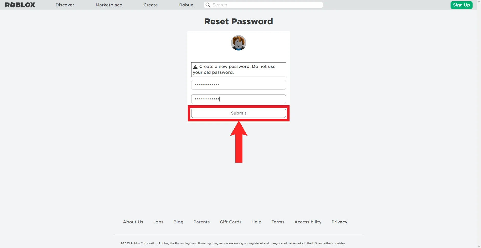 How to change your Roblox password or reset your Roblox password