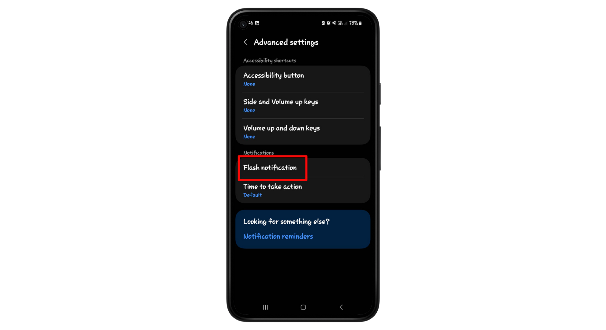 Tap on Flash Notifications
