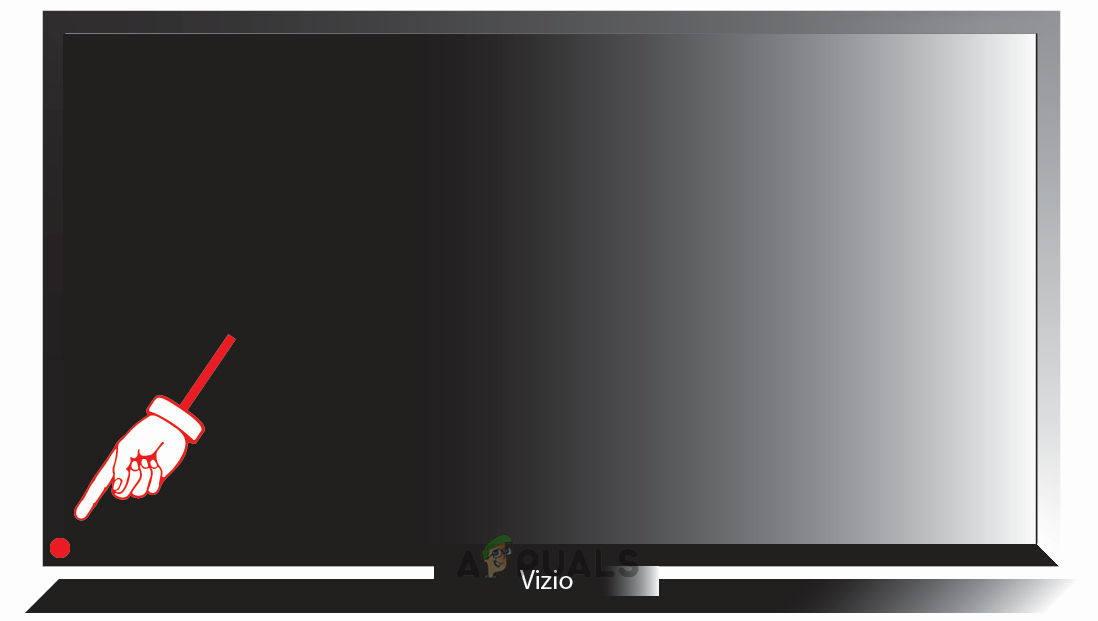 IR Sensor Location on the Vizio TV