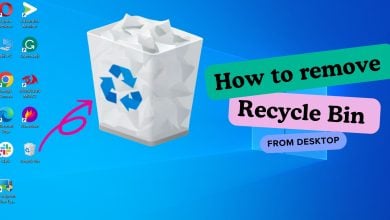 How to remove Recycle Bin from desktop