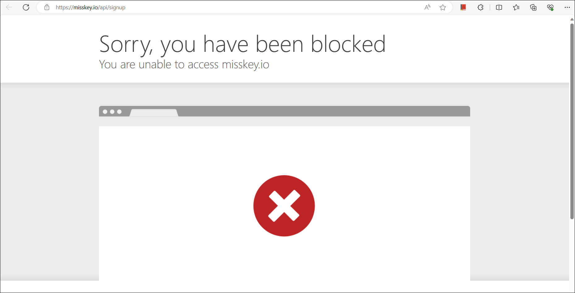 Blocked on Misskey