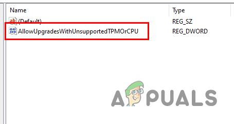 Creating AllowUpgradesWithUnsupportedTPMOrCPU Key