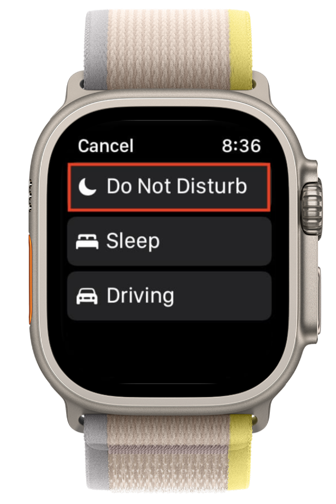 Do Not Disturb Mode on Apple Watch
