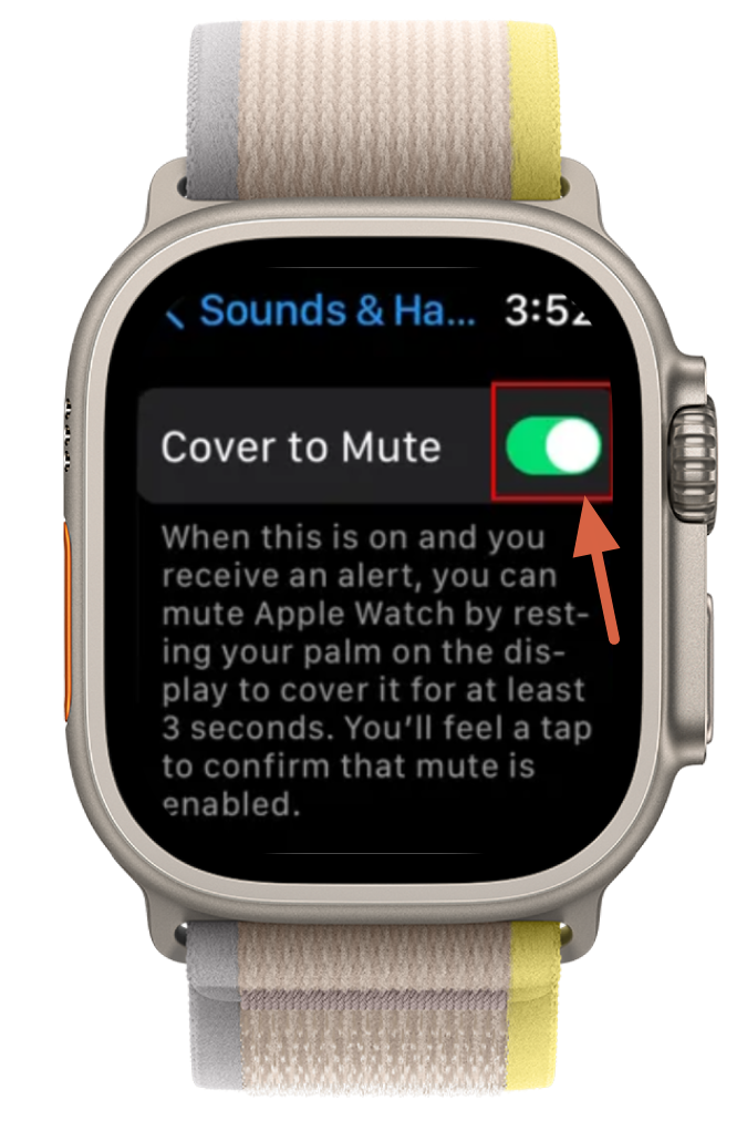 Cover to Mute - Apple Watch