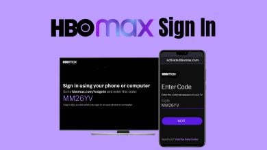HBO TV sign in