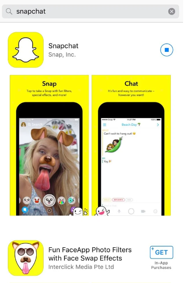 install snapchat iphone