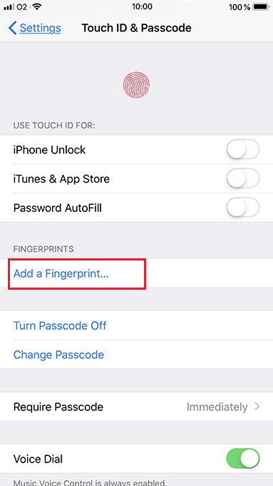 Add a Fingerprint