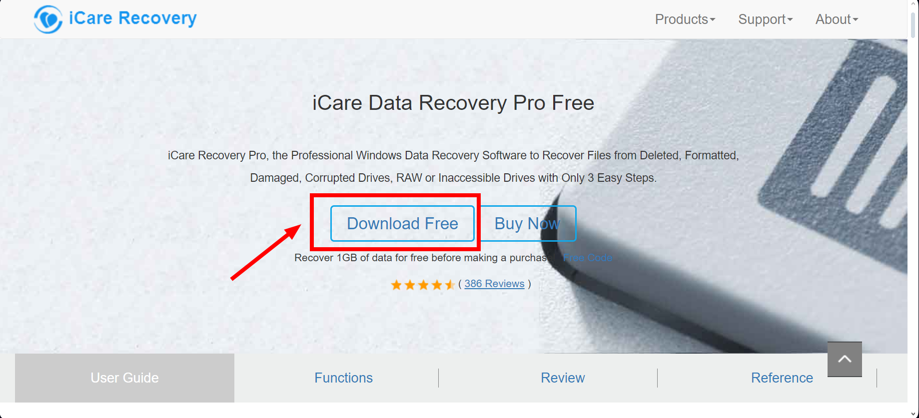 Download the iCare Recovery tool