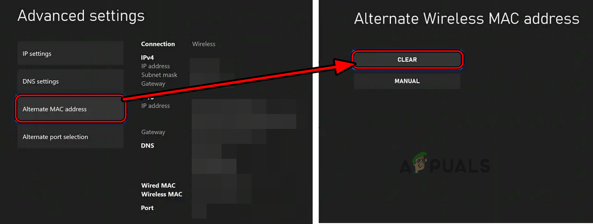 Clear Alternate MAC Address of the Xbox