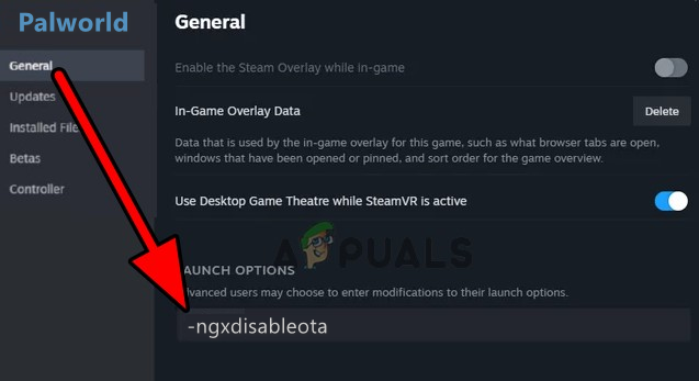 Launch Palworld on Steam with Custom Launch Options