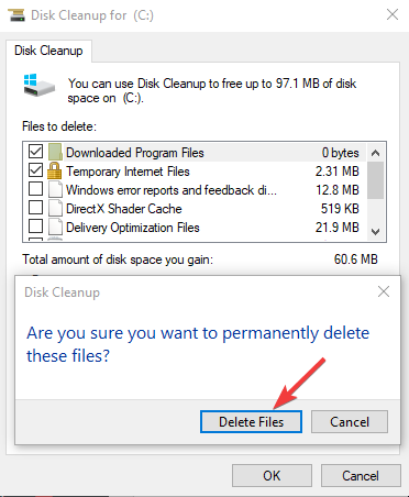 Use Disk Cleanup Tool