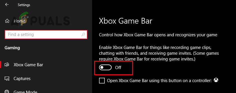 Disabling the Xbox Game Bar