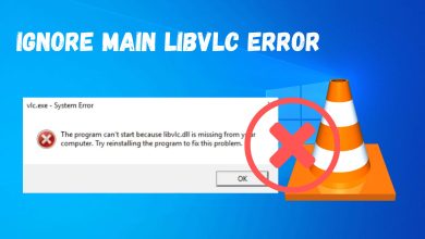 Ignore main libVLC error