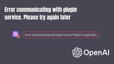 Error communicating with plugin service. Please try again later