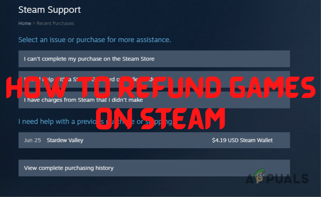 How to Refund Games on Steam