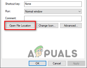 Opening File Location