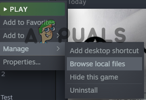 Opening Location of Rust's Game Files through Steam
