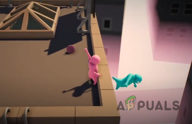 Throwing the opponent in Gang Beasts