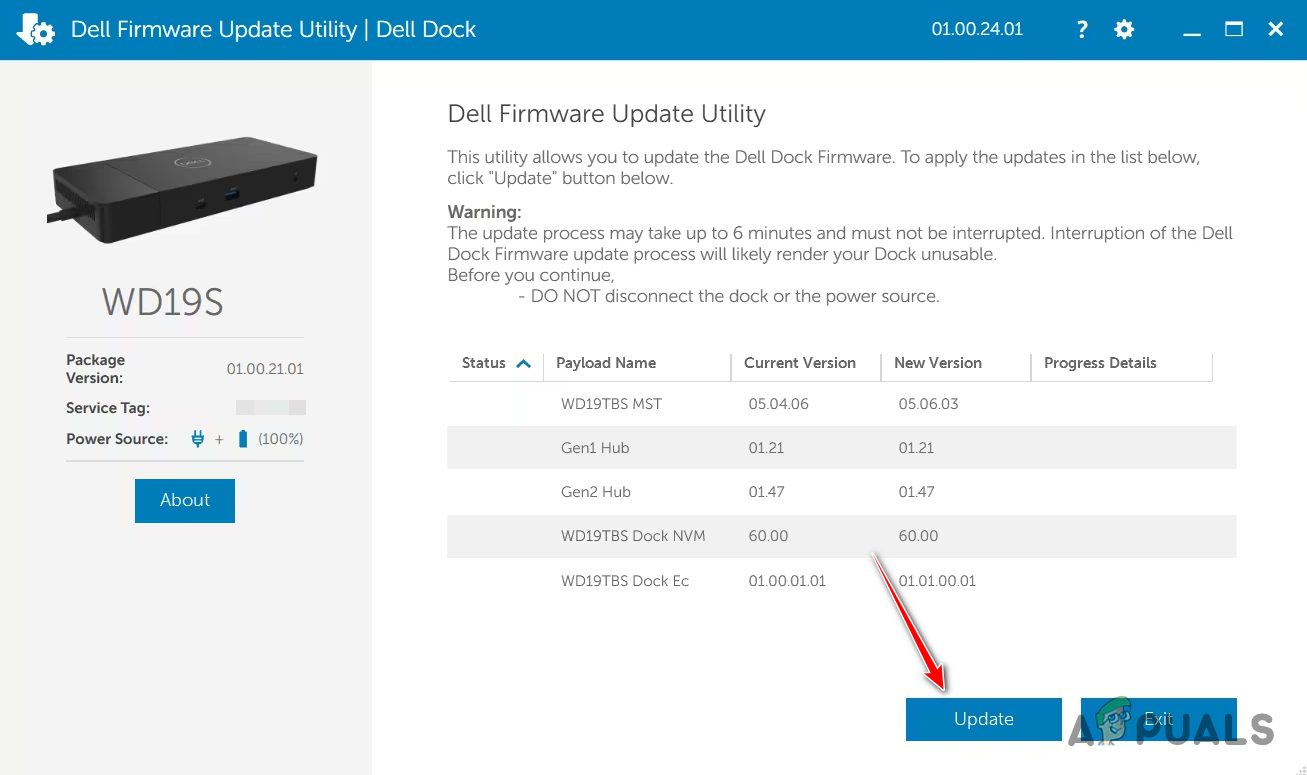Updating Dell Dock Firmware