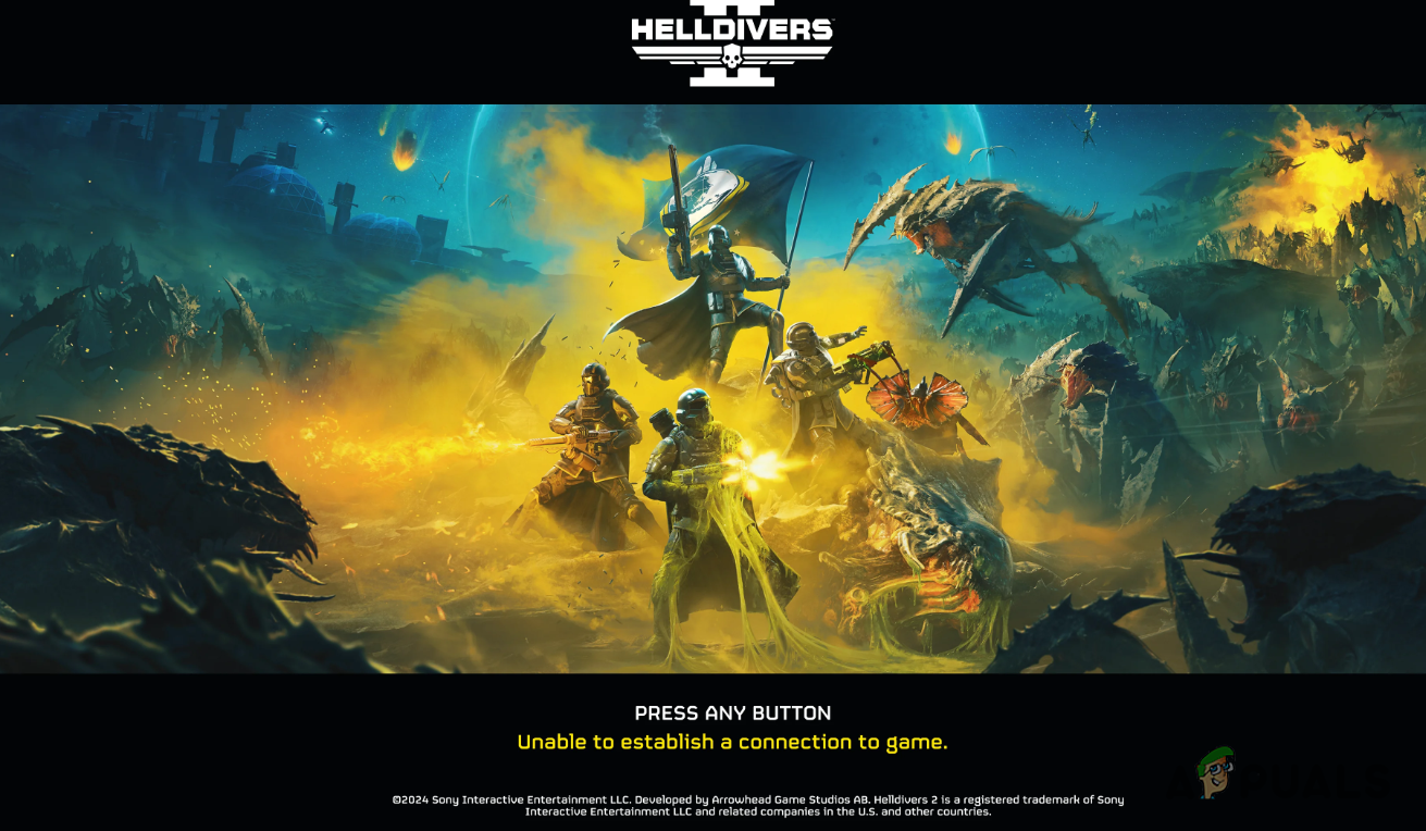Unable to Establish a Connection to Game Error Message in Helldivers 2