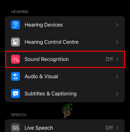Turning off Sound Recognition