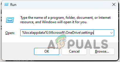 Navigating to OneDrive Settings Folder