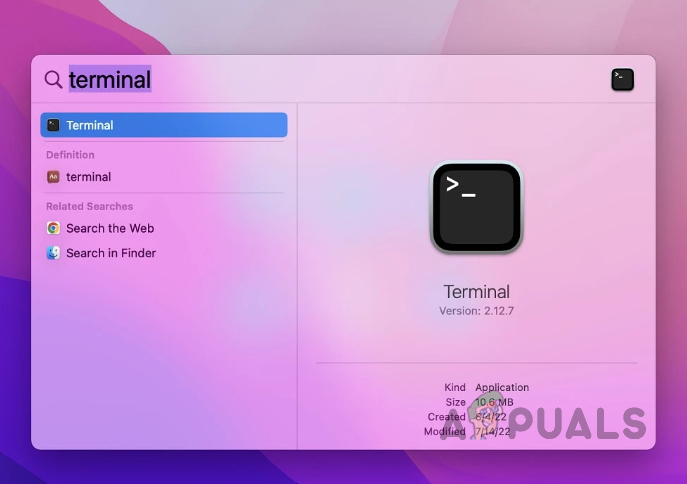 Opening a Terminal