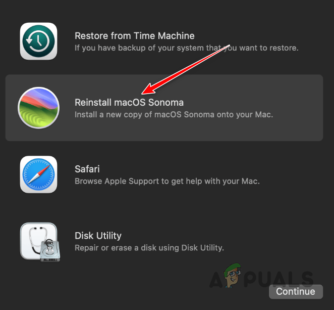 Reinstalling MacOS via Recovery Mode