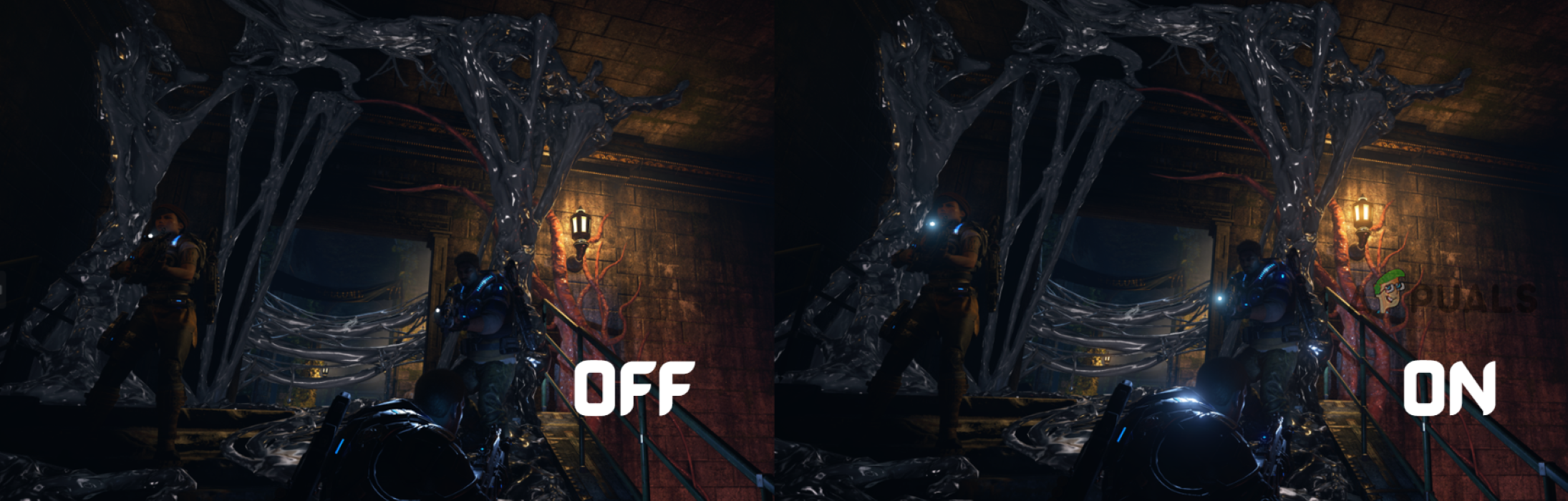 Gears of War with Bloom ON and OFF