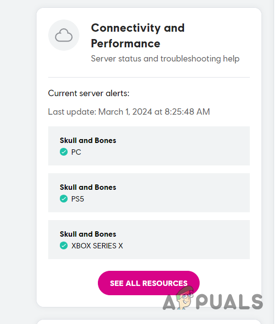 Skull and Bones Server Status