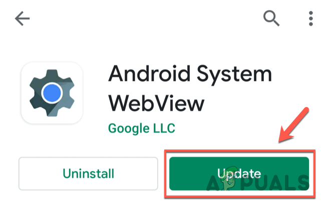 Updating Android System WebView