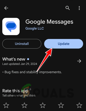 Updating Google Messages App