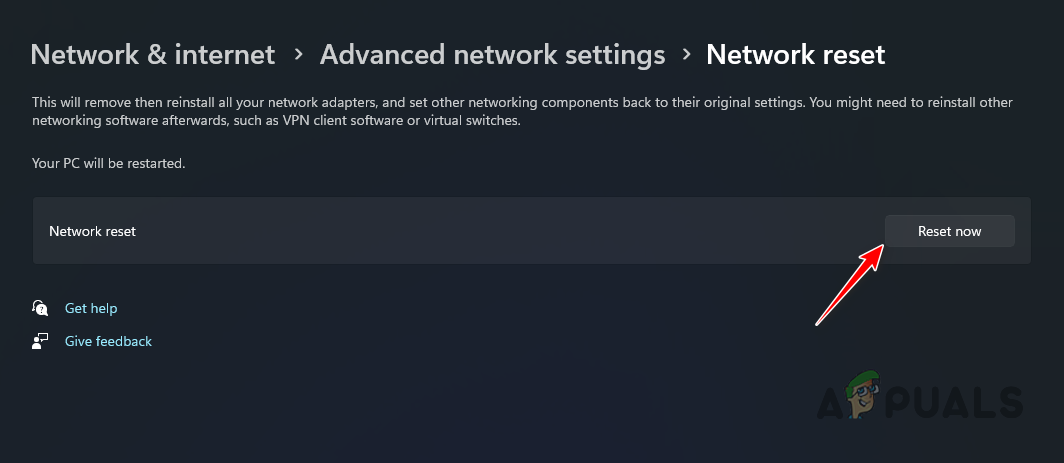 Resetting Network Settings