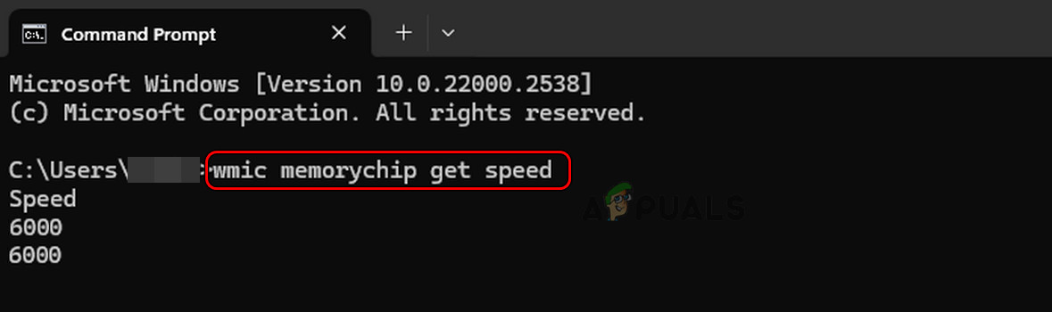 Check RAM Speed Through the Command Prompt