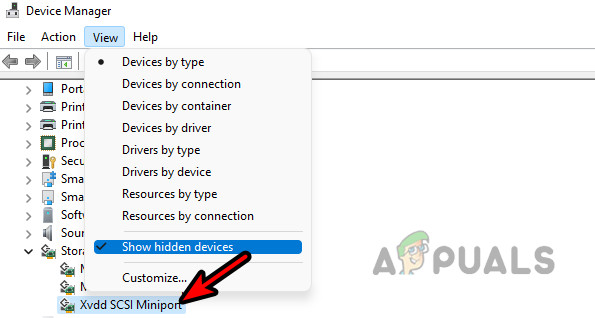 Show Hidden Device in the Device Manager and Uninstall Any Hidden XVDD Devices