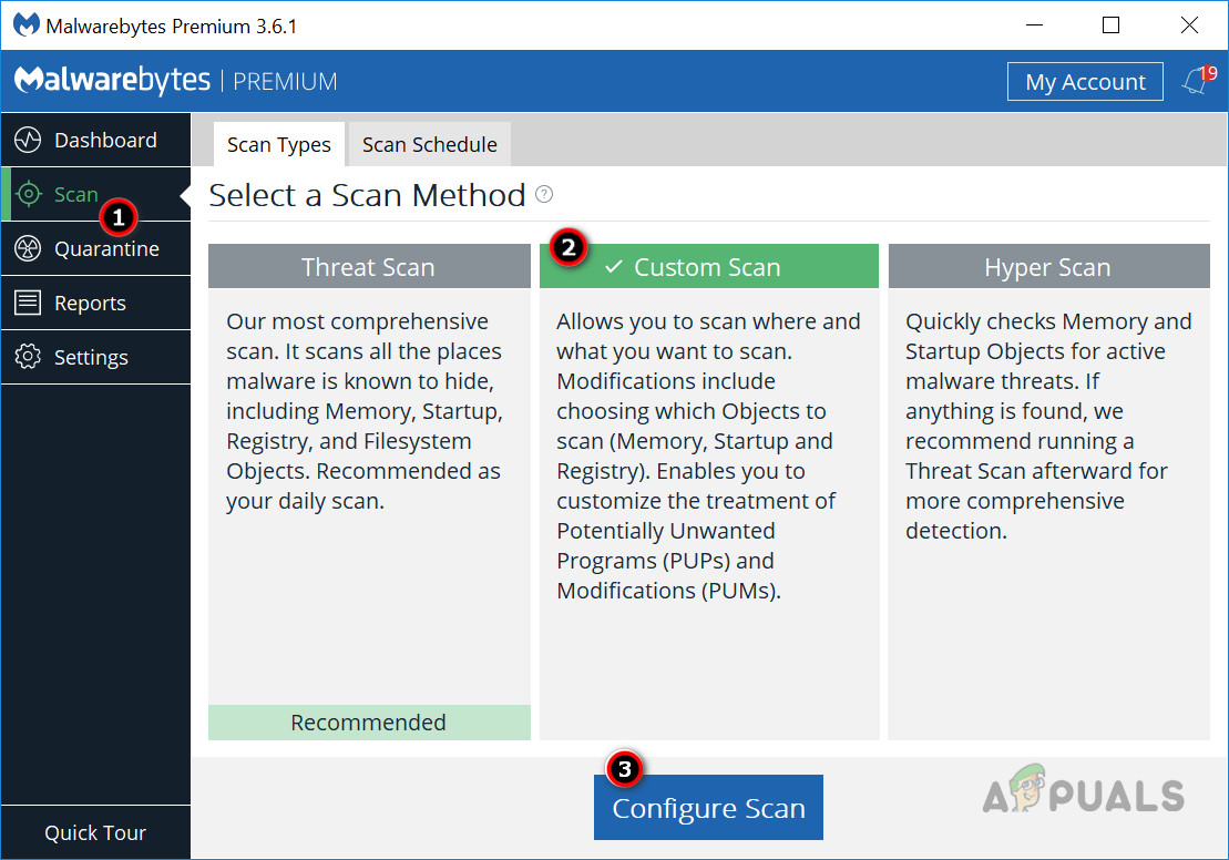 Scan the System for Malware