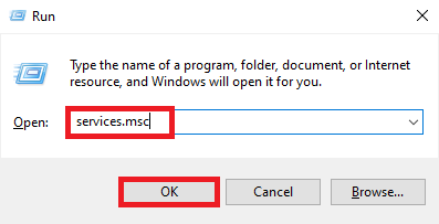 Windows Run Prompt.