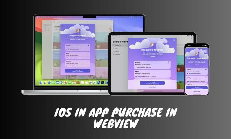 iOS in-app purchase in WebView
