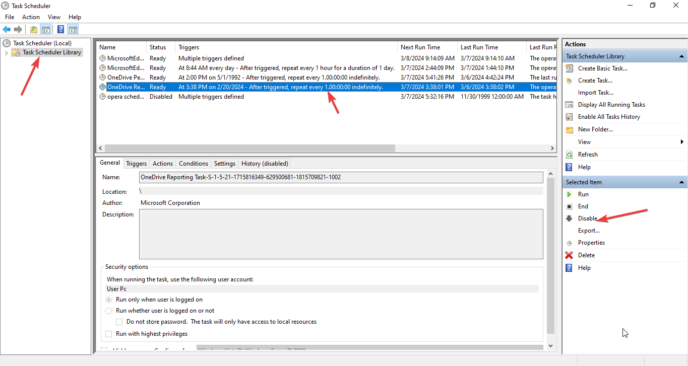 Disabling HP One Agent from the Task Scheduler
