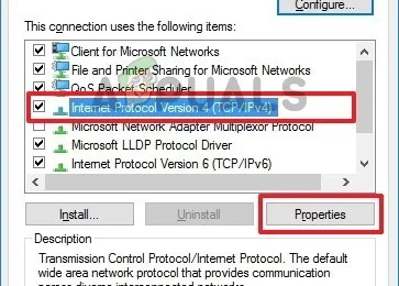 Internet Protocol Version 4 Properties