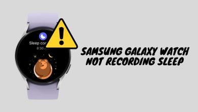 Samsung Galaxy watch not recording sleep