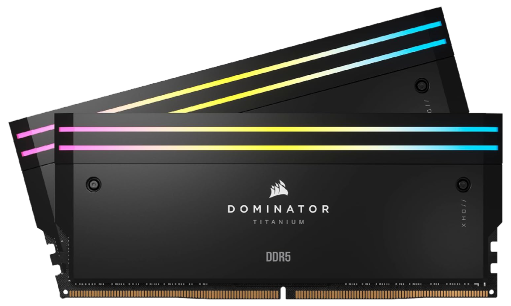Corsair Dominator Titanium RGB DDR5 RAM for Ryzen 9 7950X3D in black color