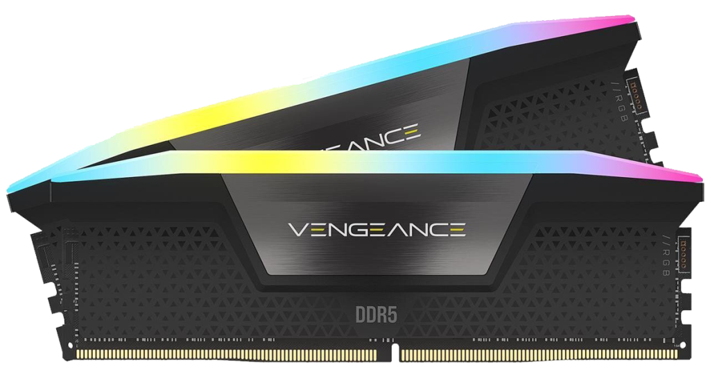 Corsair Vengeance RGB DDR5 Ram for Ryzen 9 7950X3D in black color