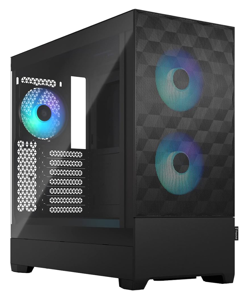 Fractal Design Pop Air PC case in black color with pre-installed RGB fans