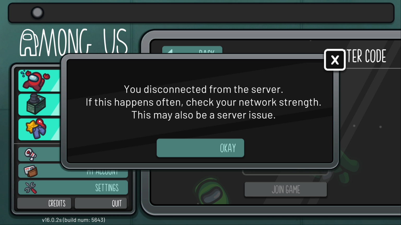 Server Not Ruler Fix: “You Disconnected From the Server” Error in Among Us