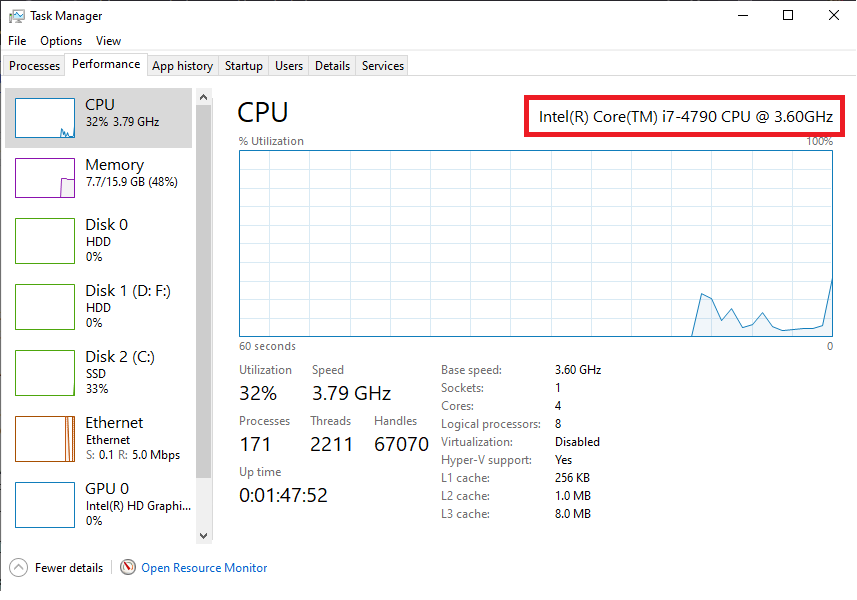 Windows system information and Adobe Premiere system requirements compared during unsupported driver troubleshooting.